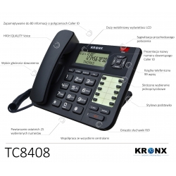 KRONX KR-TC8408 Telefon analogowy biurowy