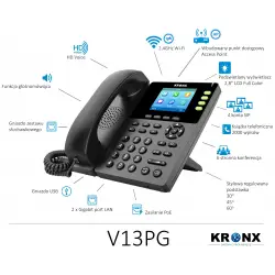 KRONX Telefon IP V13PG