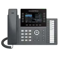 Grandstream GRP 2636 telefon IP, 12-liniowy, 6xSIP, PoE i zasilacz.
