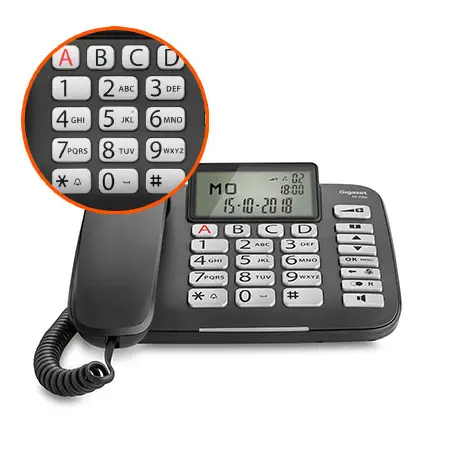 Gigaset DL580 Telefon stacjonarny dla Seniora