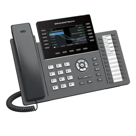 Grandstream GRP 2636 telefon IP, 12-liniowy, 6xSIP, PoE i zasilacz.