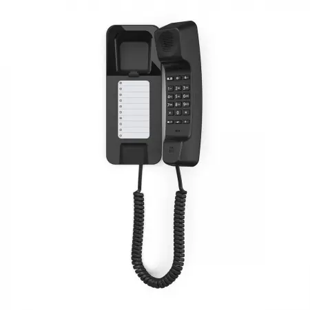 Gigaset DESK 200 czarny telefon przewodowy biurkowy i ścienny